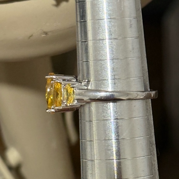 Vintage 925 Silver Ring Sz 8 - Picture 4 of 7